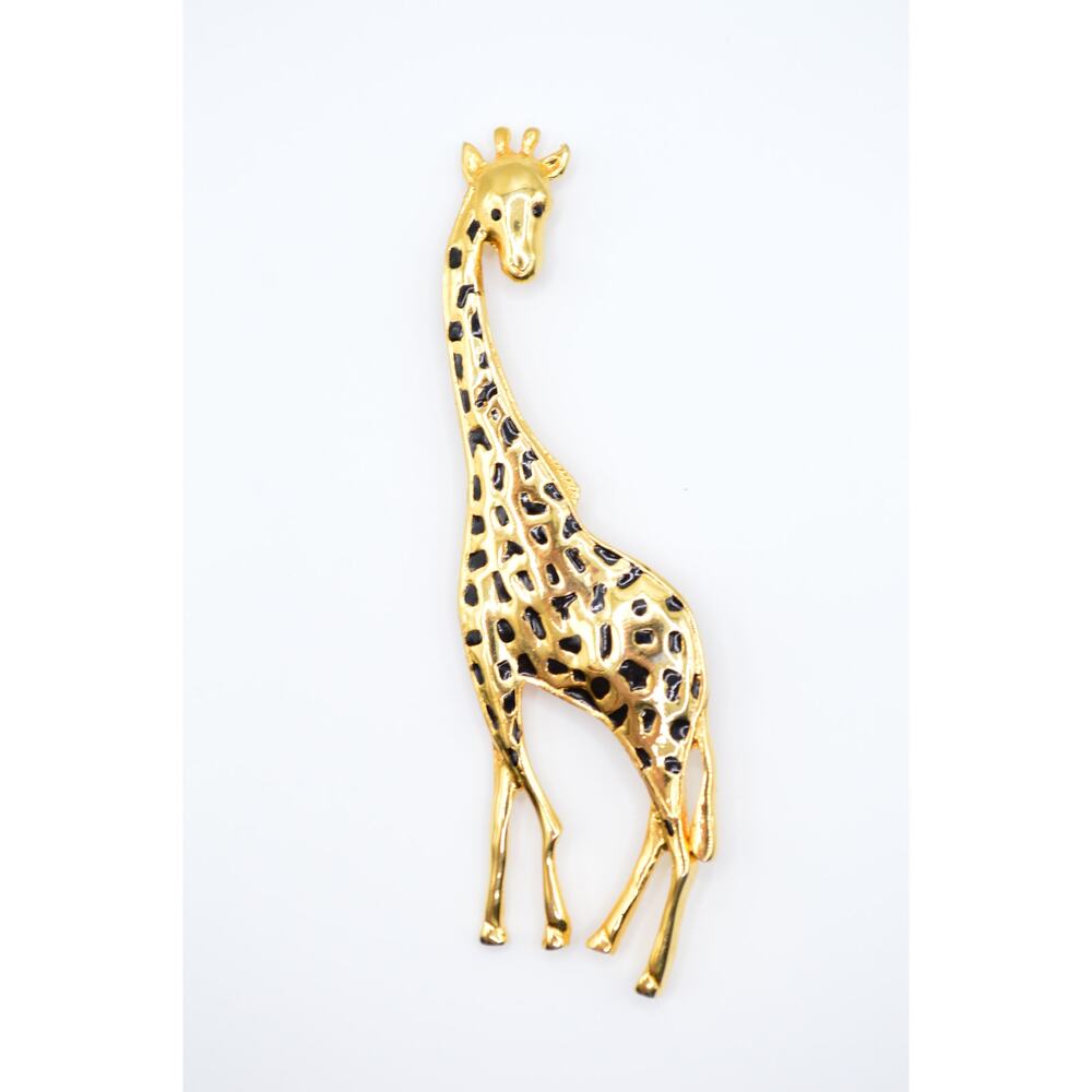 Vintage Gold tone Giraffe Brooch